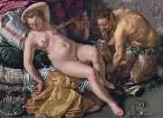 Hendrick Goltzius Jupiter and Antiope oil